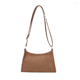 Evening Bags Women Corduroy Shoulder Bag Female Soft Canvas Zipper Handbag Ladies Cotton Cloth Shopper Tote Retro Eco Crossbody Messenger