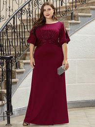 Party Dresses Plus Size Evening Dresses Simple Chiffon Maxi Floor Length Ever Pretty Mermaid Party Dresses For Women Vestidos De Gala 230223