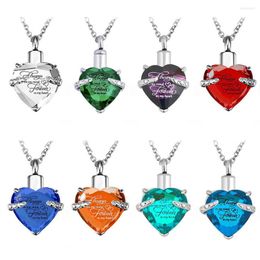 Pendant Necklaces Always On My Mind Forever In Heart Cremation Memorial Ashes Urn Birthstone Necklace Jewellery Keepsake
