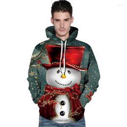 Men's Hoodies Fashion Christmas 3D Tree Snowman Sweatshirt Men/women Hoodie Coat Tracksuits Outerwear Streetwear S-XXXL