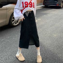 Skirts Women S-4xl Denim Casual Streetwear Spring Autumn High Waist Design A-line All-match College Popular Ulzzang L230224