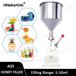 A03 Manual Honey Filling Machine Liquid Paste The Body Shop Oil Cream Bottle Filler Lip Gloss Nail Polish 5-50ml 10-100ml