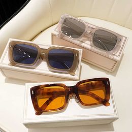 Sunglasses New Sunglasses Women Oversized Eyewear 2021 Gradient Brown Pink Sea Colour Sun Glasses for Female Gift Brand Designer Uv400 G230223