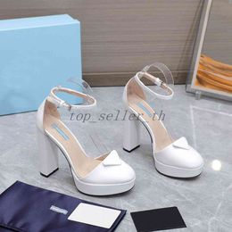 2023 Women Thick Heel Designer Shoes Shiny Sandals Sexy Skirt Thick heel Wedding Shoes Luxury Sexy Candy Color Matching Shoe