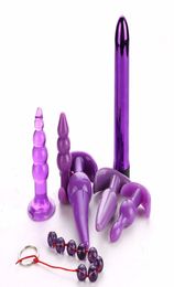 7pcs Anal Plug Kit With Vibrator Adult Sex Toys Multifunctional Butt Plugs Bdsm Flirt Games Anal Massage Tool Set For Women Men Y15399523