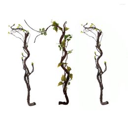 Decorative Flowers Beautiful Artificial Tree Long Soft Plastic Dry Wedding Branch Plant Home Decoration Simulation Spiral Vine