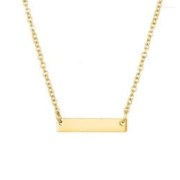 Pendant Necklaces 2023 Minimalist Chokers Necklace For Women Stainless Steel Dainty Gold Colour Jewellery