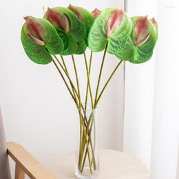 Decorative Flowers Artificial Plant Single 3D Succulent Lotus Leaf Garden Green Fake Decoration Pond Home Living Room Party Display Supplies