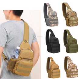Outdoor Bags Hiking Trekking Shoulder Bag Camouflage Tactical Backpack Army Military Molle Climbing Camping Daypack Chest