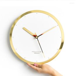 Wall Clocks American Light Luxury Clock Living Room Home Decoration Modern Design Silent Simplicity Creative Hanging Watch