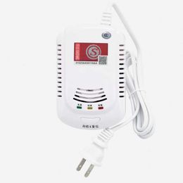 Warning Kitchen Alarm Kit Independent EU Plug in Combustible Natural LCD Display GAS LEAK SENSOR