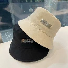 Thin style fashion iron label fisherman's hat tide style sun visor hat show face small spring summer wide brim basin hat