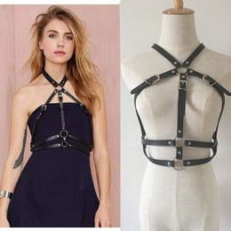 Belts Women Dark Rock Street Strap Harness Cool Collar Around Neck Waist Bondage Chest Belt