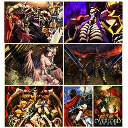 Overlord Poster Bone King Vintage Metal Tin Signs Bar Club Cafe Home Decor Comics Wall Art Poster Gifts for Anime Lovers Personalised decoration Size 30X20cm w02