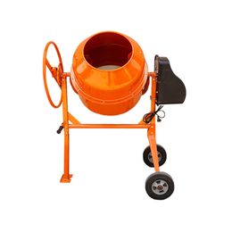 Qihang top 220V Concrete Mixer Small Construction Drum Mixer Multifunctional Soil Sandstone Feed Mortar Electric Mixing Tool