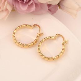 Hoop Earrings Geometry Gold Colour Africa Dubai Charms BodyJewelry Women Girls Wedding Bridal Party Jewellery Gifts