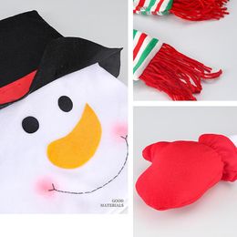 Christmas Decorations Cute Snowman Cheerful With Hat Poseable Feet Pendant Holiday Home Decor Party Winter Tree Topper Living Room Gift