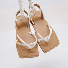 Sandals Summer Girls Gladiator Baby Thong Toddler Rome Shoes Kids for Kids Pu tie up Shoelace Beach 2 12y 230224