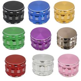 Metal Smoking Grinders Speaker Shape Herb Tobacco Metal Shredder Hand Mechanical Grinder 63mm A0224