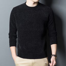 Men's T-Shirts Autumn and Winter Men Knit Sweater Solid Korean Clothing Slim Fit Pullover Cotton Jersey Knitted Korean Pro Club Sweater 230225