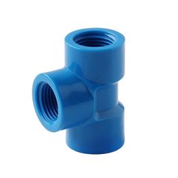 Watering Equipments 1pc 1/2"3/4"1" PVC Tee Connectors Female Thread Fittings Garden Water Pipe 3Way Adapters