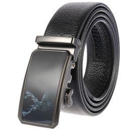 Belts Men's Belt Automatic Buckle Layer Cowhide Youth Fashion Line LY136-22081-5 Designer Men High QualityBelts