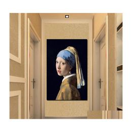 car dvr Paintings World Famous Oil Painting By Johannes Vermeer Hd Print On Canvas Poster Wall Picture For Living Room Sofa Cuadros Decor Dr Dhr2R