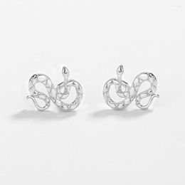 Stud Earrings S925 Silver Snake Personalised Small Prime Body Female Jewellery Party Birthday Gift