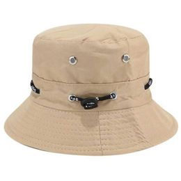 Wide Brim Hats Outdoor Sunshade Fisherman Hats for Women Breathable Sport Fishing Cap Men's Travel Fashion Wear Rope Bucket Hat Sun Hats G230224