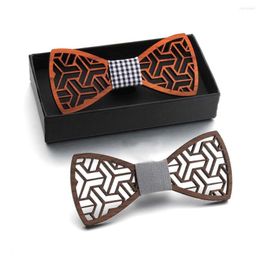 Bow Ties Modern Tie Wood With Personalised Gift Box Will You Be My Groomsman Groomsmen Gifts For Men