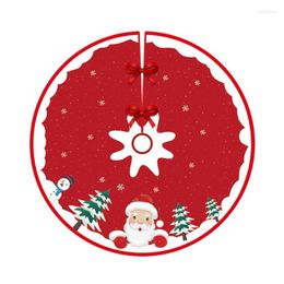 Christmas Decorations Tree Skirt Santa Snowman Floor Carpet Rug Ornament For Home Festival Party Decoration Gift Accessory