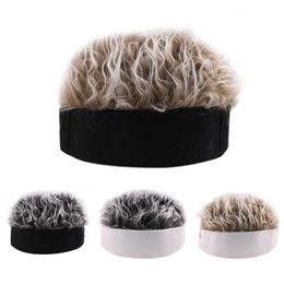 Beanie Cap Simulation Fake Hair Short Hats Retro Hip Hop Sparkless Hats DH-RL047