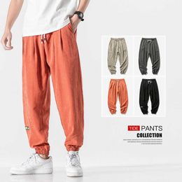 Men's Pants Pants Mens Spring and Summer New Korean Fashion Casual Trousers Sports Sweatpants Jogging Pants Men Hip Hop Harem Streetwear Z0225