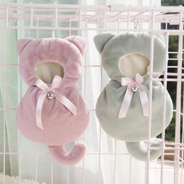 Cat Beds Flannel Unique Hamster Hanging Swing Bag Skin-friendly Pet Bed Hook Design Supplies