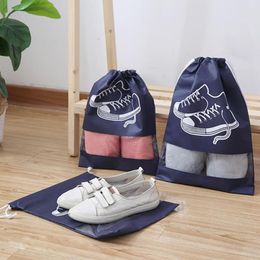 Shopping Bags Shoes Storage Closet Organiser Non-woven Travel Portable Bag Waterproof Pocket Clothing Classified Hanging