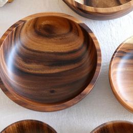 Bowls Classic Rice Bowl Wear-resistant Wooden Good Grade Safe Large Capacity Salad