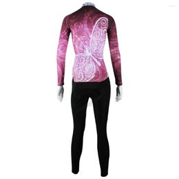 Racing Jackets Purple Butterfly Waterproof MTB Clothing For Sport Lovers Long Sleeved Anti-Pilling Mountain Bike Young Womens