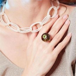 Choker Chokers Fashion Women Elegant Handmade Double Layer Twined Pearl Necklace Sexy Party Splicing NecklacChokers Bloo22