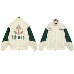 Rhude Brand Design Мужские куртки Весна Лето Пальто с длинным рукавом Мужская куртка Размер США S-XL