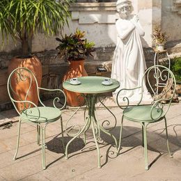 Camp Furniture Patio Iron Outdoor Garden Balcony Leisure Coffee Shop Milk Tea Chair Table FurnitureCamp