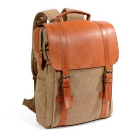 Backpack Classic Men Outside Travel Canvas Korean Students Big Capacity Leather Patchwork Bagpack Casual Bag Laptop BackpackBackpack