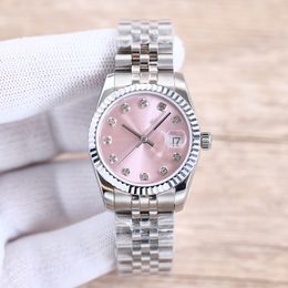 Designer Ladies Watches Automatic Mechanical Watch 31mm Stainless Steel Strap Diamond WristWatches Waterproof Designer Pink WristWatch Gift Montre de luxe