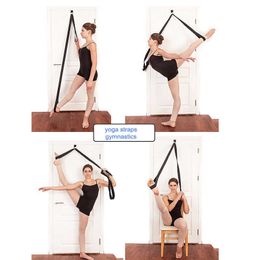 Yoga Stripes StretcherStrap door Flexibility Stretching Legs Stretcher Strap for Ballet Cheer Dance Gymnastics Trainer Yoga Flexibility Legs J230225