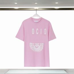 Women's tea polo t-shirt, famous designer, pure cotton, printed animal, cute bear couple, the same casual fashion summer dress