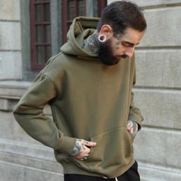 Men's Sweater Hoodie Oversize Silhouette Fall Shoulder Camel Pullover Dmgf