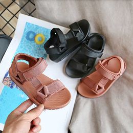 Sandals Boys Summer Sandals New Big Kids Open Toe Allmatch Casual Sandals Boys and Girls Sports Beach Shoes Children's Soft Beach Hot Z0225