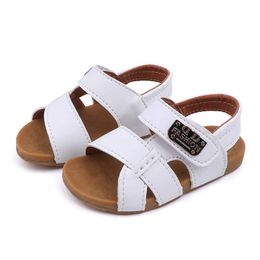 Sandals 2022 Summer New Casual Children's Sandals Tendon Soft Bottom Boys Beach Shoes Soft Bottom Baby Toddler Shoes Boys Nonslil Shoes Z0225