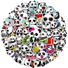 50Pcs cartoon panda sticker cute bamboo animal Aesthetics For Kids Toys DIY Luggage Pencil Phone Case Water Bottle Laptop Guitar Car Decals