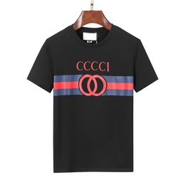 Summer Brand Mens Double ball letter T Shirt Fashion Men Women Designers Clothing High Quality Short sleeve casual loose Couple Tee#96