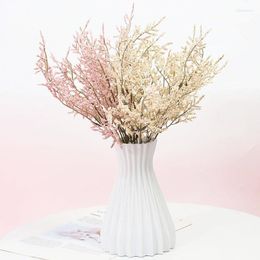 Decorative Flowers Millet Grass Artificial Flower Fake Plants Silk Feel Plastic Wedding Party Art Home Decoration Arrangement